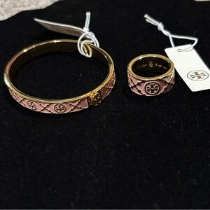 New Tory Burch Matching Bracelet/Ring Set